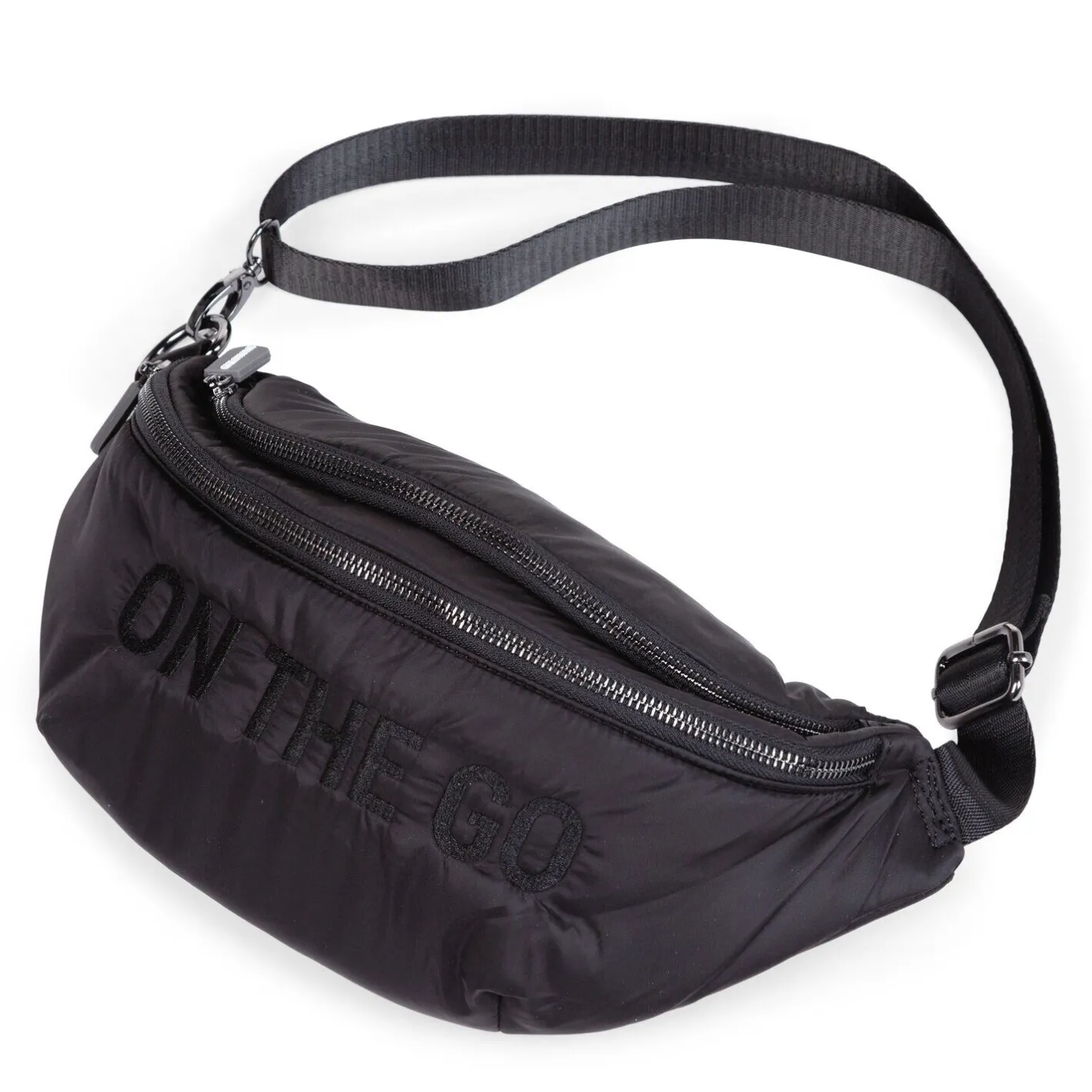 BÉABA Sacs Banane*Banana Bag On The Go Sac De Hanche - Matelassé - Noir Black/gold