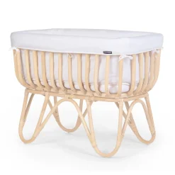 BÉABA Accessoires De Lit|Berceaux Et Couffins*Berceau en rotin couverture rectangulaire jersery blanc cassé