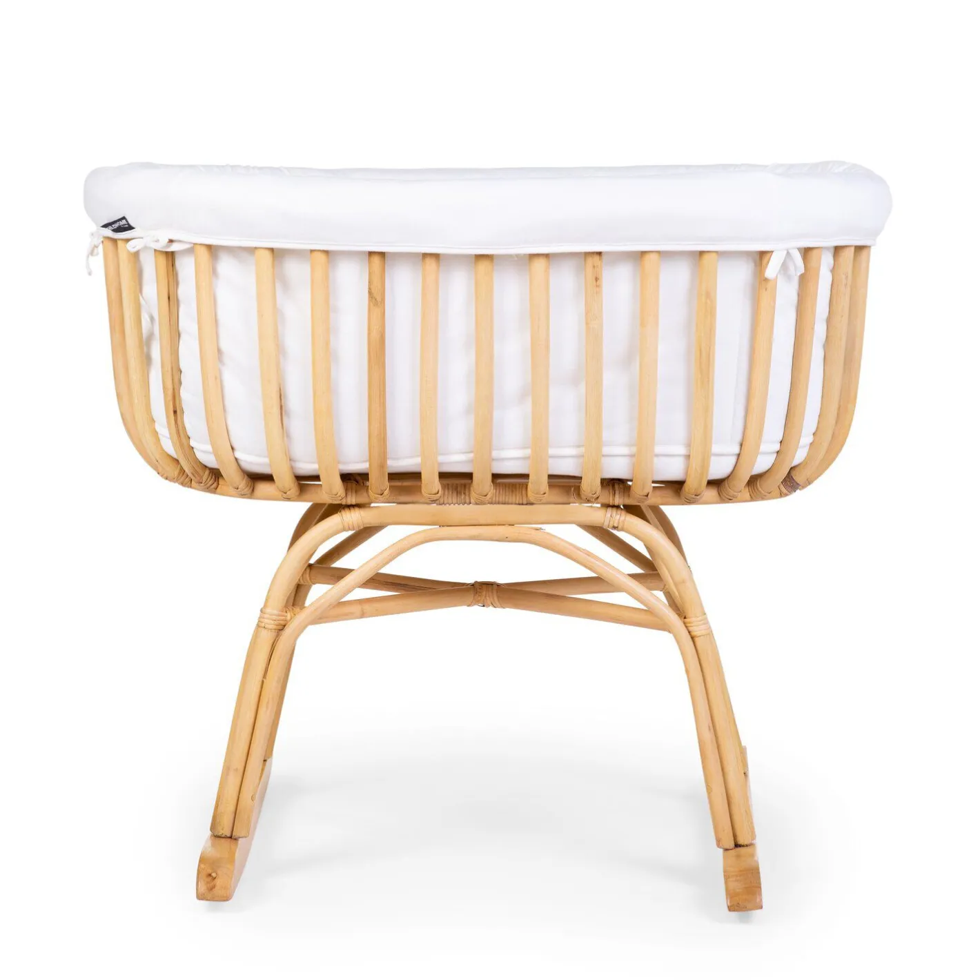 BÉABA Berceaux Et Couffins*Berceau Rotin - 90x70x71 Cm + Habillage Jersey Ecru - Matela