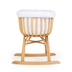 BÉABA Berceaux Et Couffins*Berceau Rotin - 90x70x71 Cm + Habillage Jersey Ecru - Matela