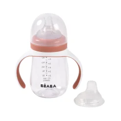 BÉABA Biberons Et Accessoires*Biberon d'apprentissage 2 en 1 - 210ml Terracotta Windyblue