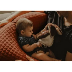 BÉABA Coussin D'allaitement*Big Flopsy™ Fleur de coton® Terracotta Lin