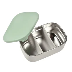 BÉABA Goûter Sain|Couverts Vaisselle Et Bavoirs*Boîte repas inox Vert sauge Velvetg/drose