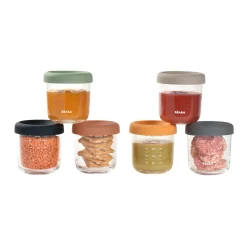 BÉABA Pots De Conservation|Pots De Conservation*Coffret 6 portions verre 250ml Sunrise