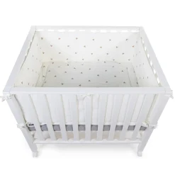 BÉABA Parcs Bébé Et Accessoires*Contour De Parc - 35x340 Cm - Jersey + Mousseline - Hearts Beige