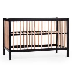 BÉABA Lits Évolutifs Et Cododos*COT 97 - Lit de bébé - 120x60Cm – Noir Naturel Black