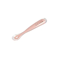 BÉABA Couverts Vaisselle Et Bavoirs*Cuillère 1er âge silicone Vieux rose Blue