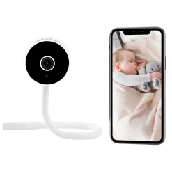 BÉABA Babyphone, Écoute-bébé*Ecoute bébé vidéo Zen Connect Blanc White