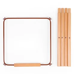 BÉABA Coussins Et Accessoires|Chaises En Bois*Evolu Extra Set De Pieds Longues + Repose Pieds - Bois - Rou Black