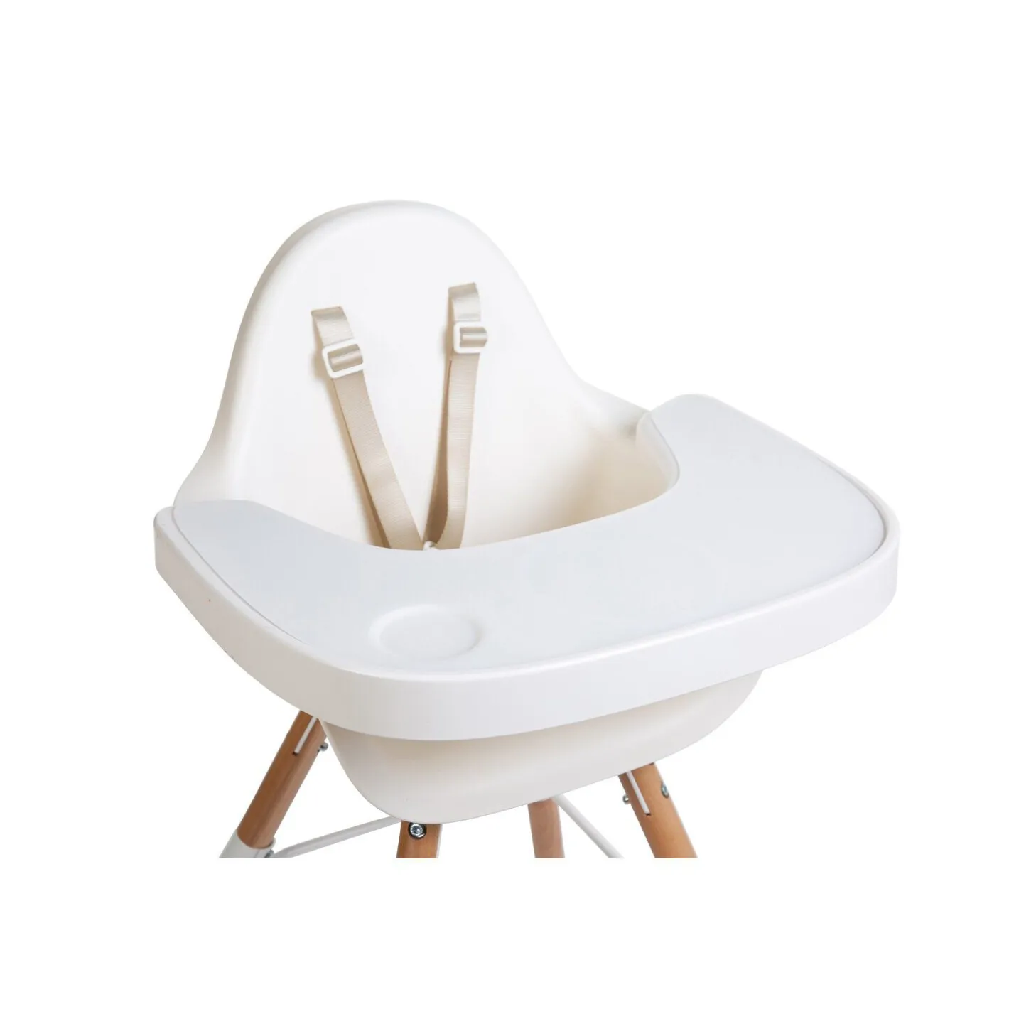 BÉABA Coussins Et Accessoires|Chaises Évolutives*Evolu Tablette De Chaise - Abs - Blanc + Napperon En Silicon Anthracite