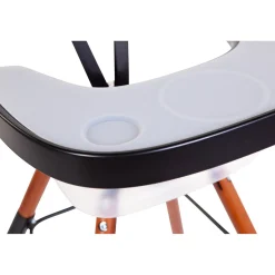 BÉABA Coussins Et Accessoires|Chaises Évolutives*Evolu Tablette De Chaise - Abs - Noir + Napperon En Silicone Anthracite