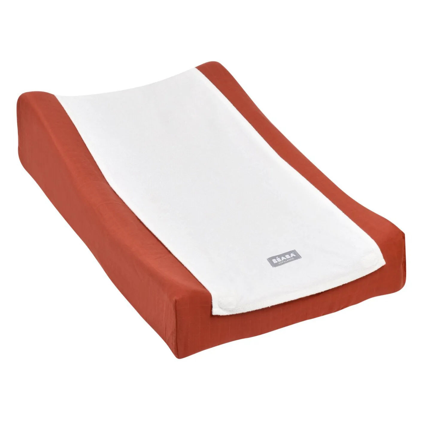 BÉABA Matelas À Langer|Baignoires Et Accessoires*Housse Sofalange® avec serviette éponge amovible Brique White