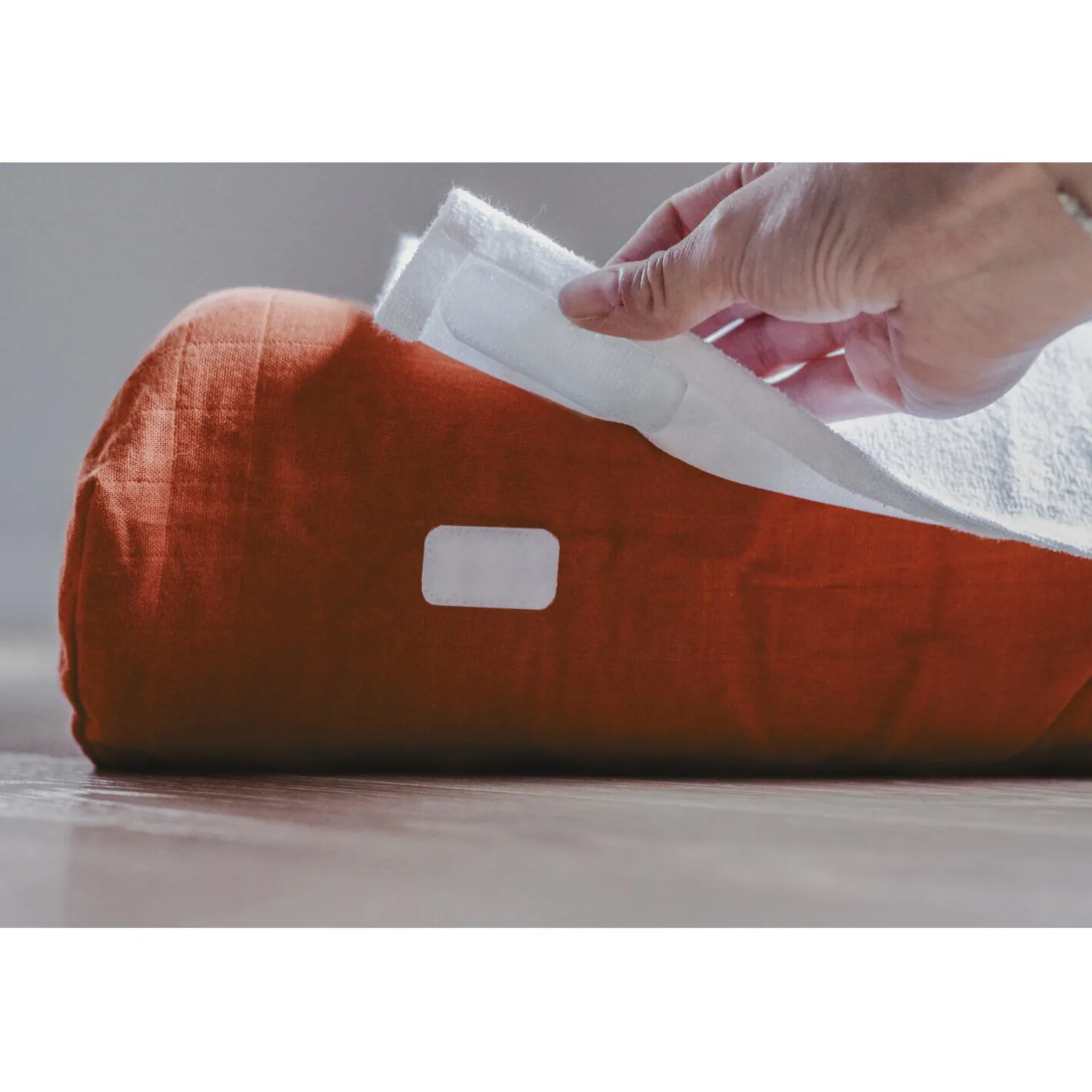 BÉABA Matelas À Langer|Baignoires Et Accessoires*Housse Sofalange® avec serviette éponge amovible Brique White