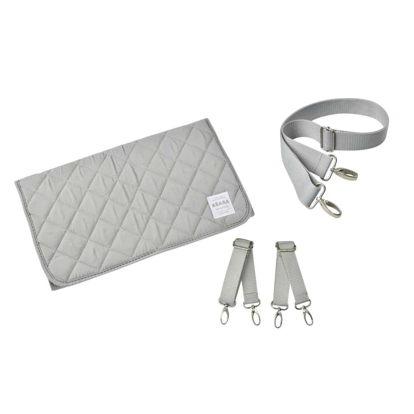 BÉABA Autres Pièces Détachées|Poussettes Et Accessoires*Kit accessoires Sac Gris clair (Matelas amovible, attaches poussette, sangles épaules)