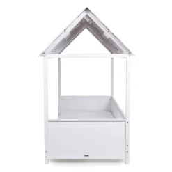 BÉABA Lits Tipi Et Cabanes*Lit Cabane Avec Toit - 90x200 Cm - Bois - Blanc