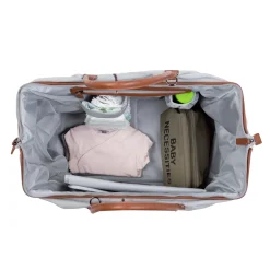 BÉABA Sacs À Langer|Sacs De Voyage*Mommy Bag ® Sac A Langer - Canvas - Gris Black/gold