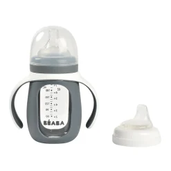 BÉABA Couverts Vaisselle Et Bavoirs*Pack Mes Premières Bouchées mineral