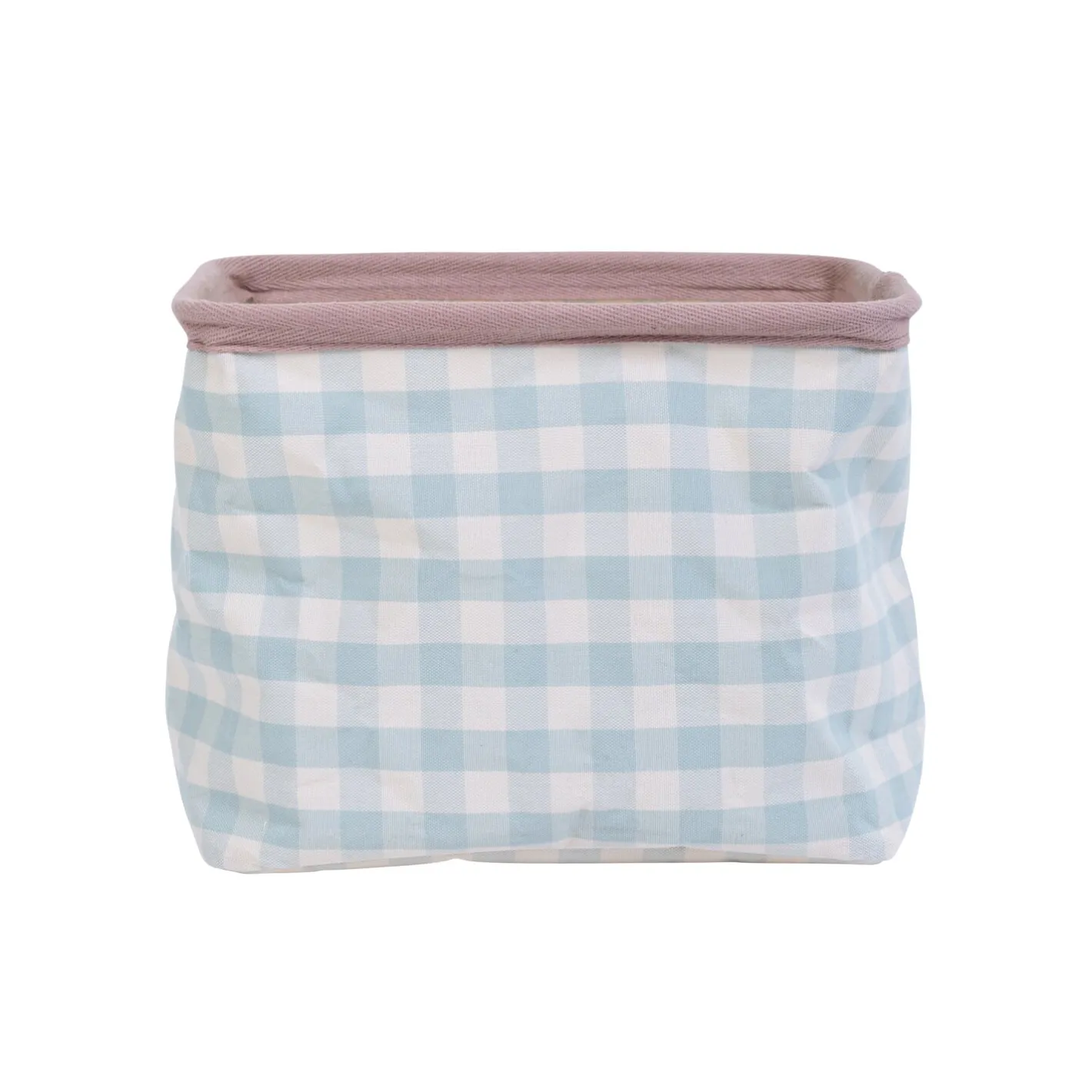 BÉABA Paniers De Rangement*Panier De Rangement - 25x20x20 Cm - Vichy Sagegreen