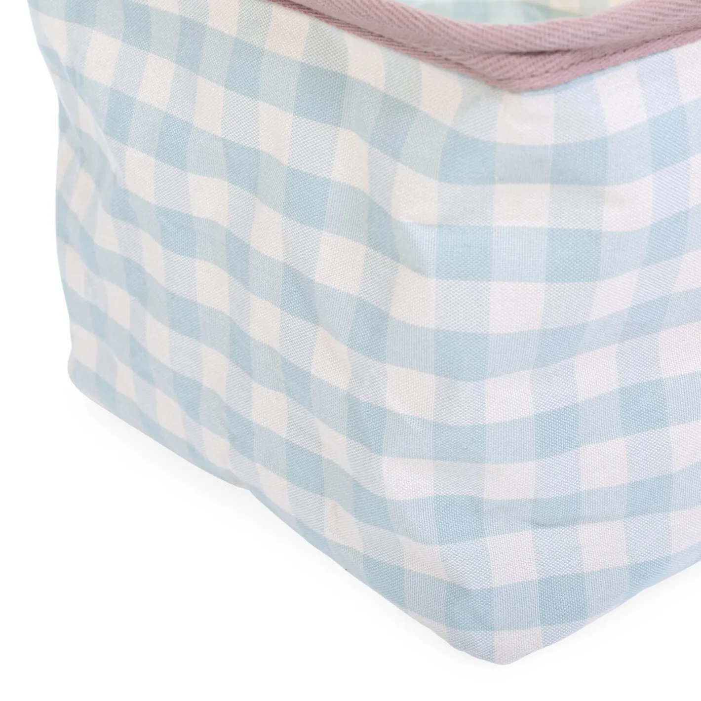 BÉABA Paniers De Rangement*Panier De Rangement - 25x20x20 Cm - Vichy Sagegreen