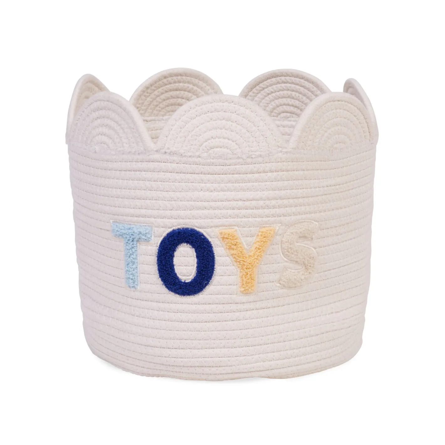 BÉABA Paniers De Rangement*Panier fleur - 30x30x30cm - Corde De Coton - Ecru Offwhite