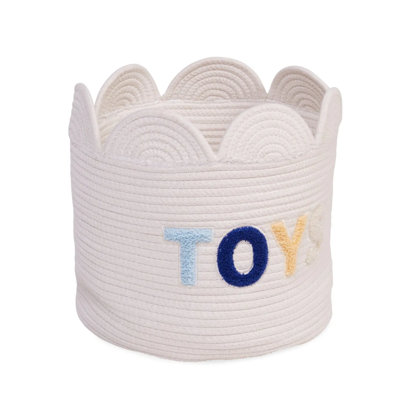 BÉABA Paniers De Rangement*Panier fleur - 30x30x30cm - Corde De Coton - Ecru Offwhite