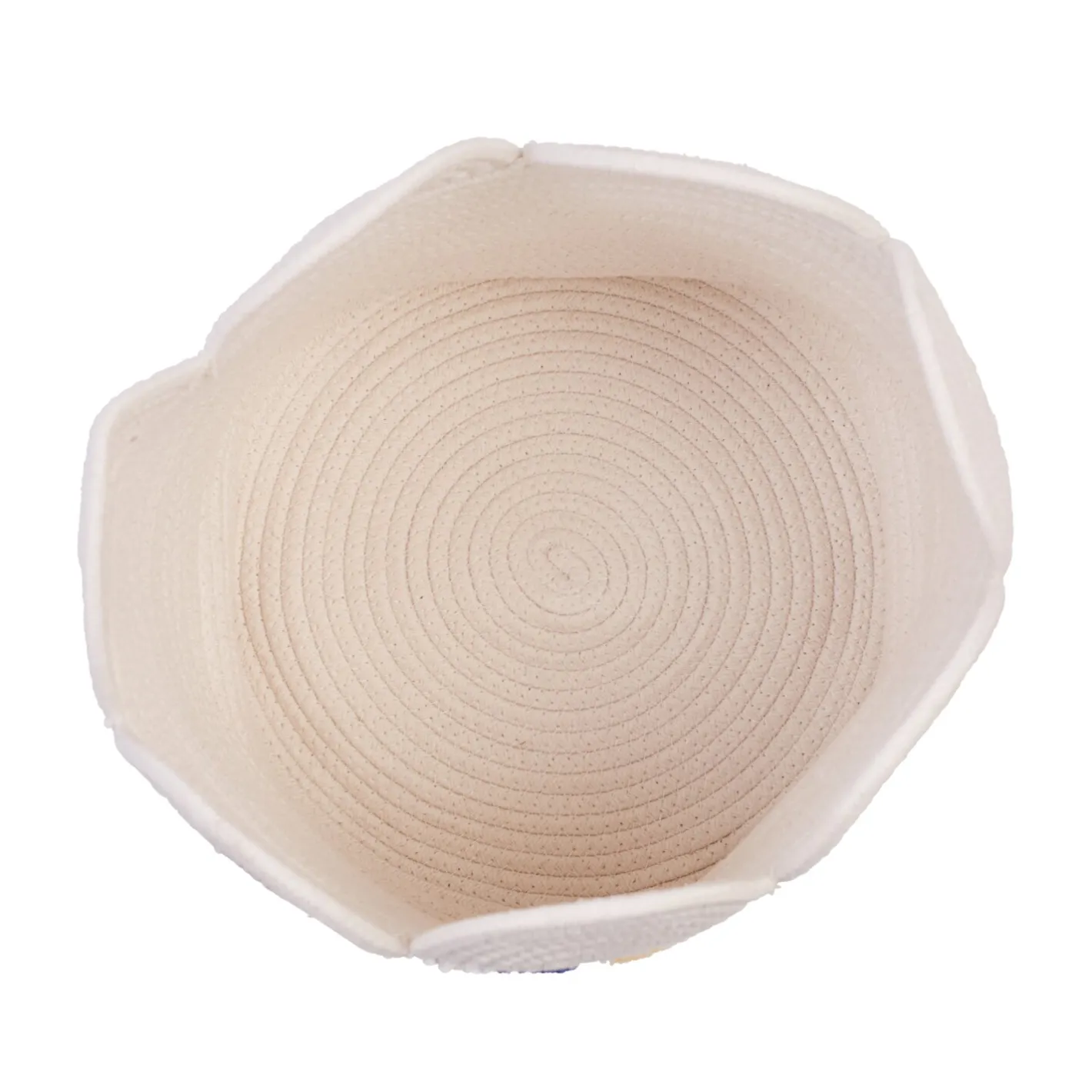 BÉABA Paniers De Rangement*Panier fleur - 30x30x30cm - Corde De Coton - Ecru Offwhite