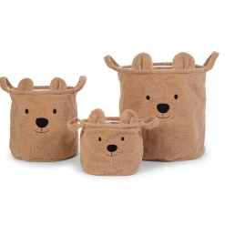 BÉABA Paniers De Rangement*Paniers Teddy - Set De 3 - Beige