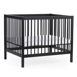 BÉABA Parcs Bébé Et Accessoires*Parc 97 + Roues - 95x75 Cm - Bois - Noir