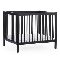 BÉABA Parcs Bébé Et Accessoires*Parc 97 + Roues - 95x75 Cm - Bois - Noir