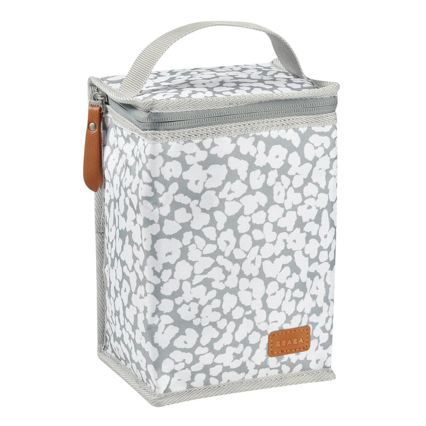 BÉABA Sacs Isotherme Bébé|Goûter Sain*Pochette repas isotherme Fleur de cerisier Black/pinkgold