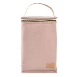 BÉABA Sacs Isotherme Bébé|Goûter Sain*Pochette repas isotherme Rose poudré Black/pinkgold