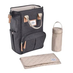 BÉABA Sacs De Voyage|Sacs À Dos À Langer*Sac à langer Wellington Gris Chiné foncé Heathergrey