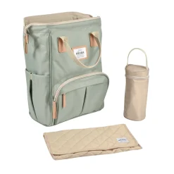 BÉABA Sacs De Voyage|Sacs À Dos À Langer*Sac à langer Wellington Vert sauge Heathergrey