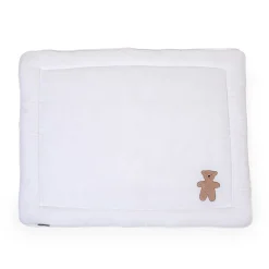 BÉABA Parcs Bébé Et Accessoires*Tapis De Parc - 75x95 Cm - Jersey Melange Beige / Muslin Ted Marin