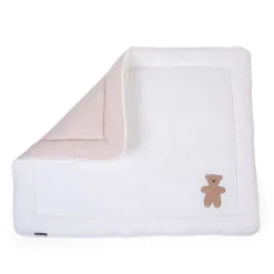 BÉABA Parcs Bébé Et Accessoires*Tapis De Parc - 75x95 Cm - Jersey Melange Beige / Muslin Ted Marin