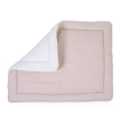 BÉABA Parcs Bébé Et Accessoires*Tapis De Parc - 75x95 Cm - Jersey Melange Beige / Muslin Ted Marin
