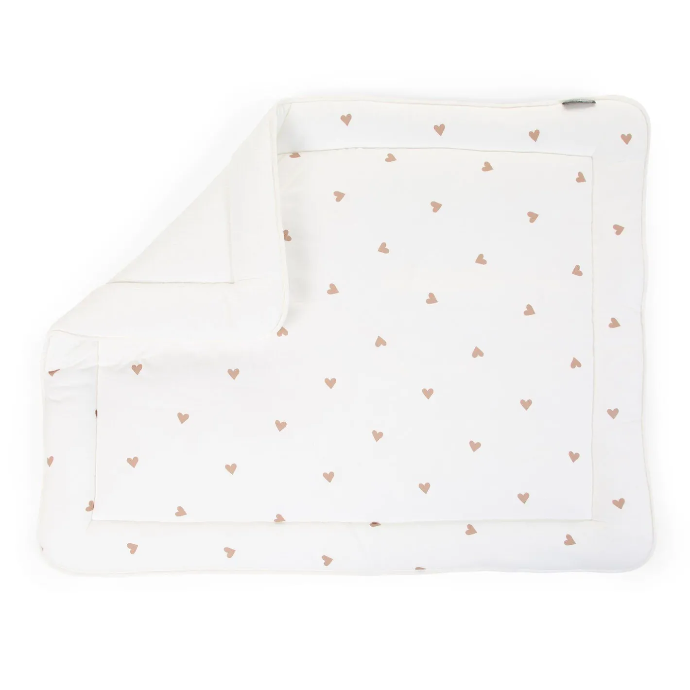 BÉABA Parcs Bébé Et Accessoires*Tapis De Parc - 75x95 Cm - Jersey + Mousseline - Hearts Marin