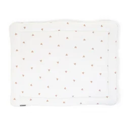 BÉABA Parcs Bébé Et Accessoires*Tapis De Parc - 75x95 Cm - Jersey + Mousseline - Hearts Marin