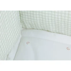 BÉABA Parcs Bébé Et Accessoires*Tapis De Parc - 75x95 Cm - Jersey - Forêt - Mousseline Vichy Marin