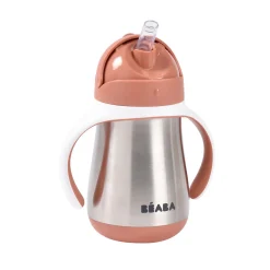 BÉABA Couverts Vaisselle Et Bavoirs|Biberons Et Accessoires*Tasse paille inox 250ml Terracotta Windyblue
