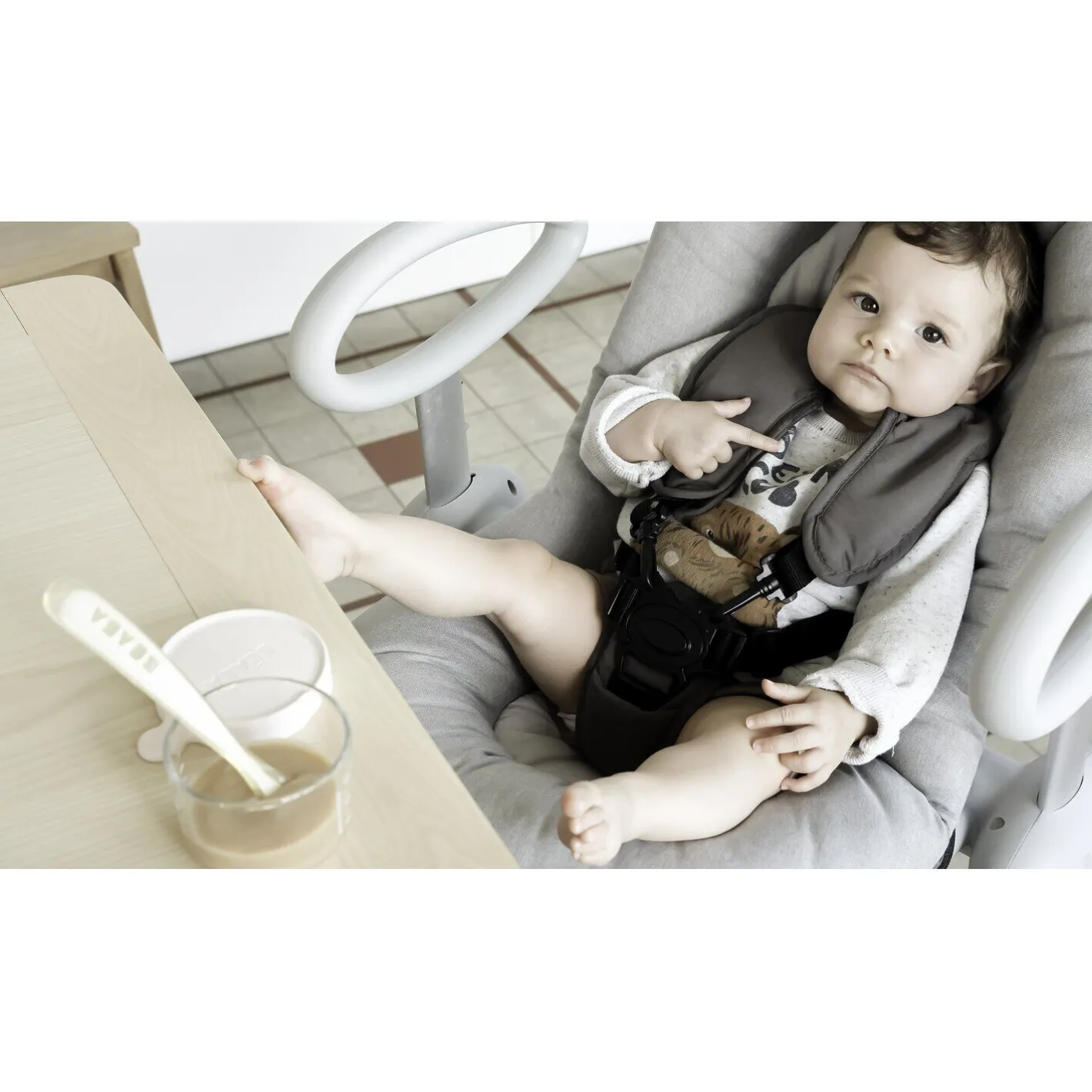 BÉABA Transat Up & Down*Transat Up and Down® V4 Gris chiné Heathergrey